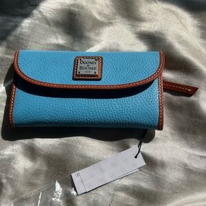 Dooney & Bourke Sky Blue Leather Wallet